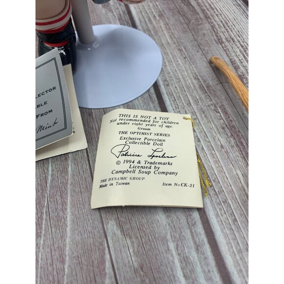 Campbell's Soup Kids Dancing Chef Porcelain Doll 1996 Limited Edition Loveless 1 - Picture 10 of 16